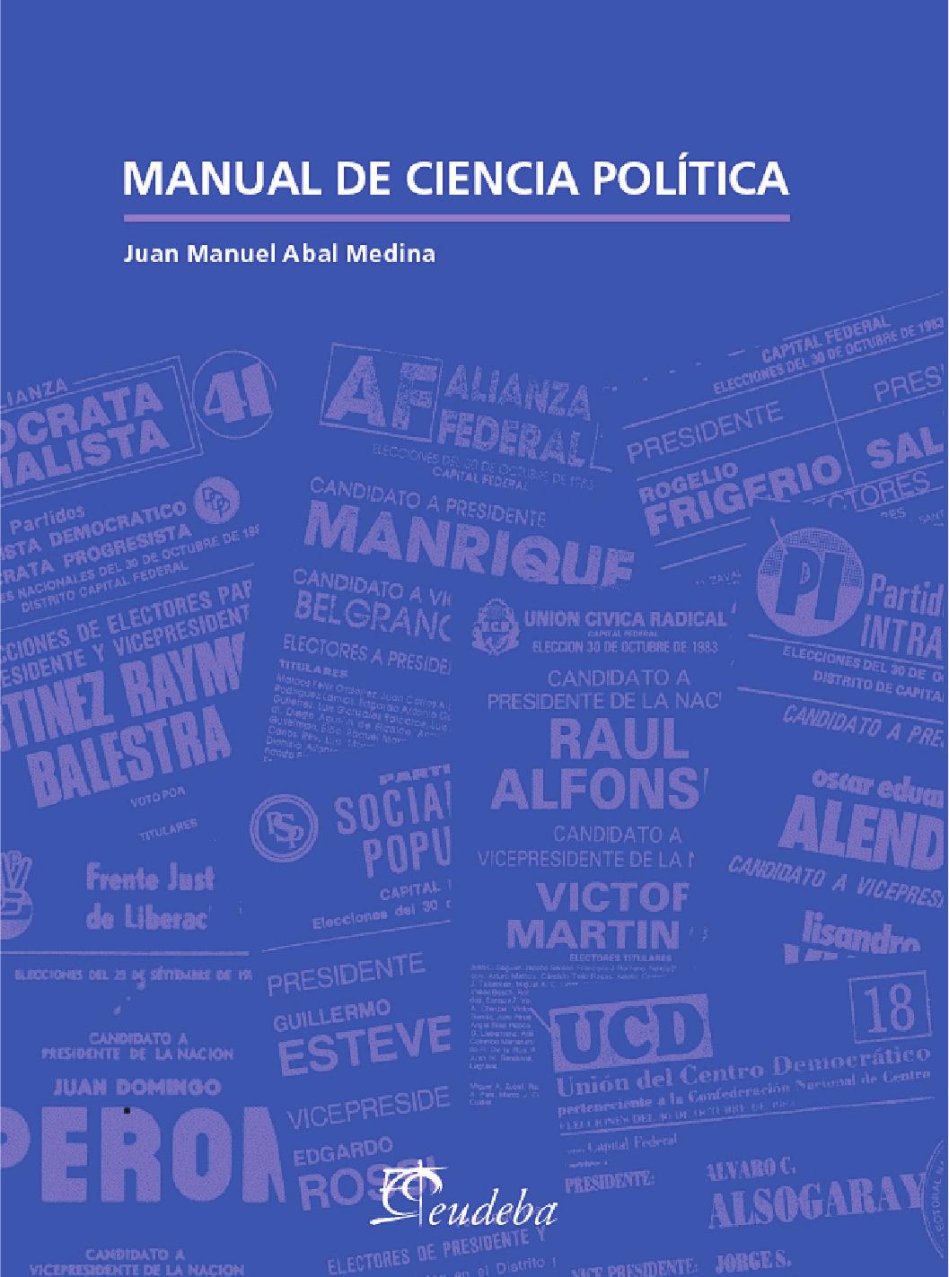 Manual de ciencia polí­tica